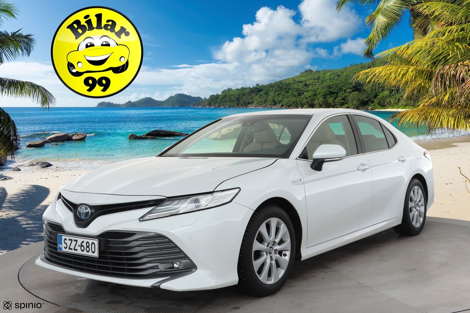 Toyota Camry 2020 2,5 Hybrid Style Business * ACC / P.kamera / Webasto / LED / Navi / Sähköpenkit / Keyless / Vaaleat nahat * - Suomi-auto / Kahdet renkaat aluvanteilla / Merkkihuollettu