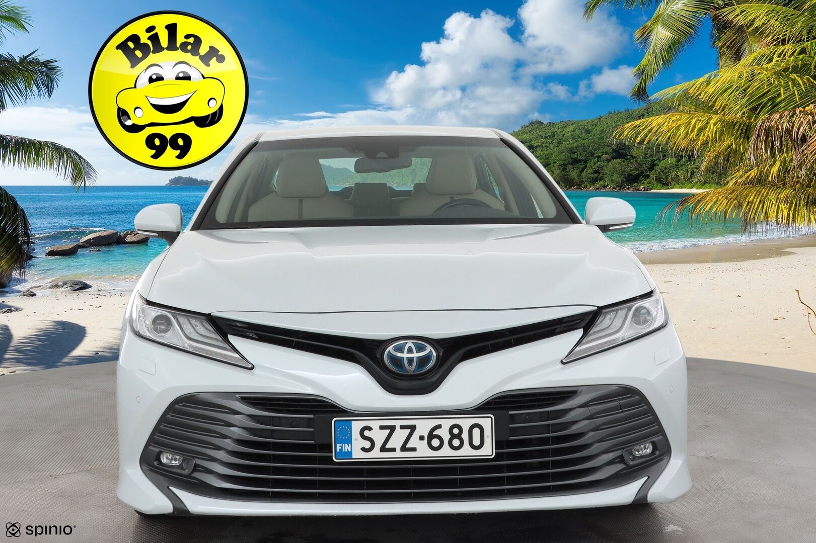 Toyota Camry 2020 2,5 Hybrid Style Business * ACC / P.kamera / Webasto / LED / Navi / Sähköpenkit / Keyless / Vaaleat nahat * - Suomi-auto / Kahdet renkaat aluvanteilla / Merkkihuollettu