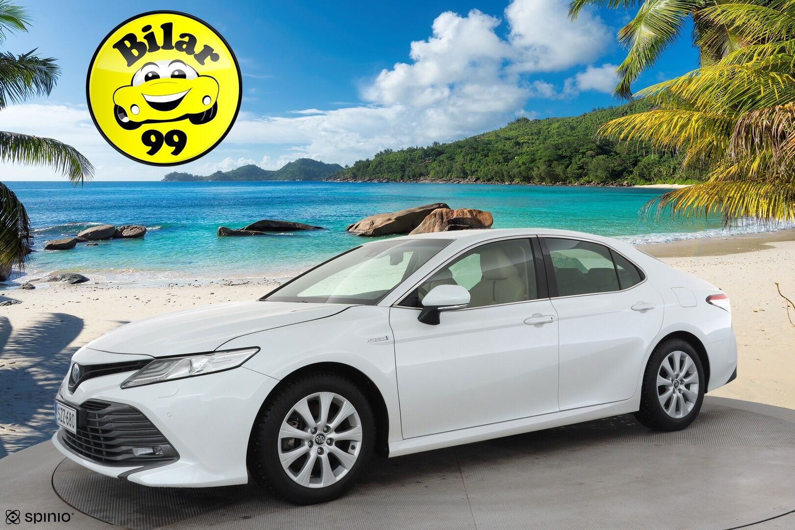 Toyota Camry 2020 2,5 Hybrid Style Business * ACC / P.kamera / Webasto / LED / Navi / Sähköpenkit / Keyless / Vaaleat nahat * - Suomi-auto / Kahdet renkaat aluvanteilla / Merkkihuollettu