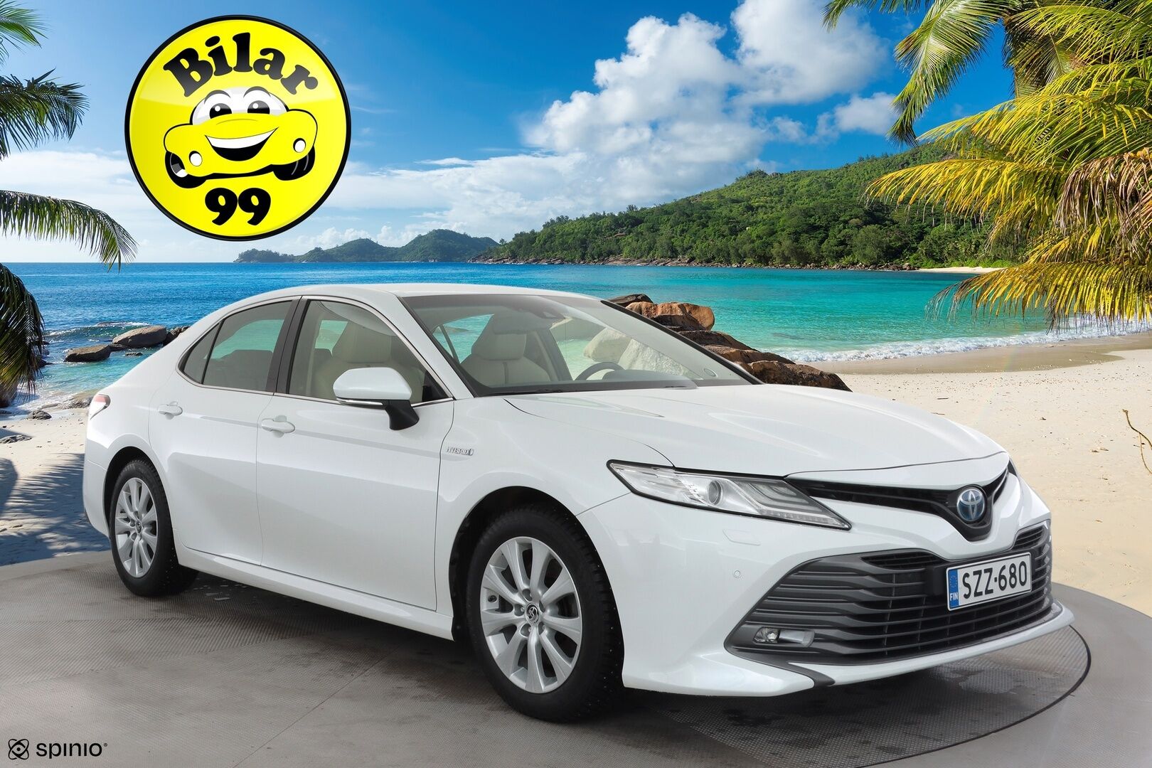 Toyota Camry 2020 2,5 Hybrid Style Business * ACC / P.kamera / Webasto / LED / Navi / Sähköpenkit / Keyless / Vaaleat nahat * - Suomi-auto / Kahdet renkaat aluvanteilla / Merkkihuollettu