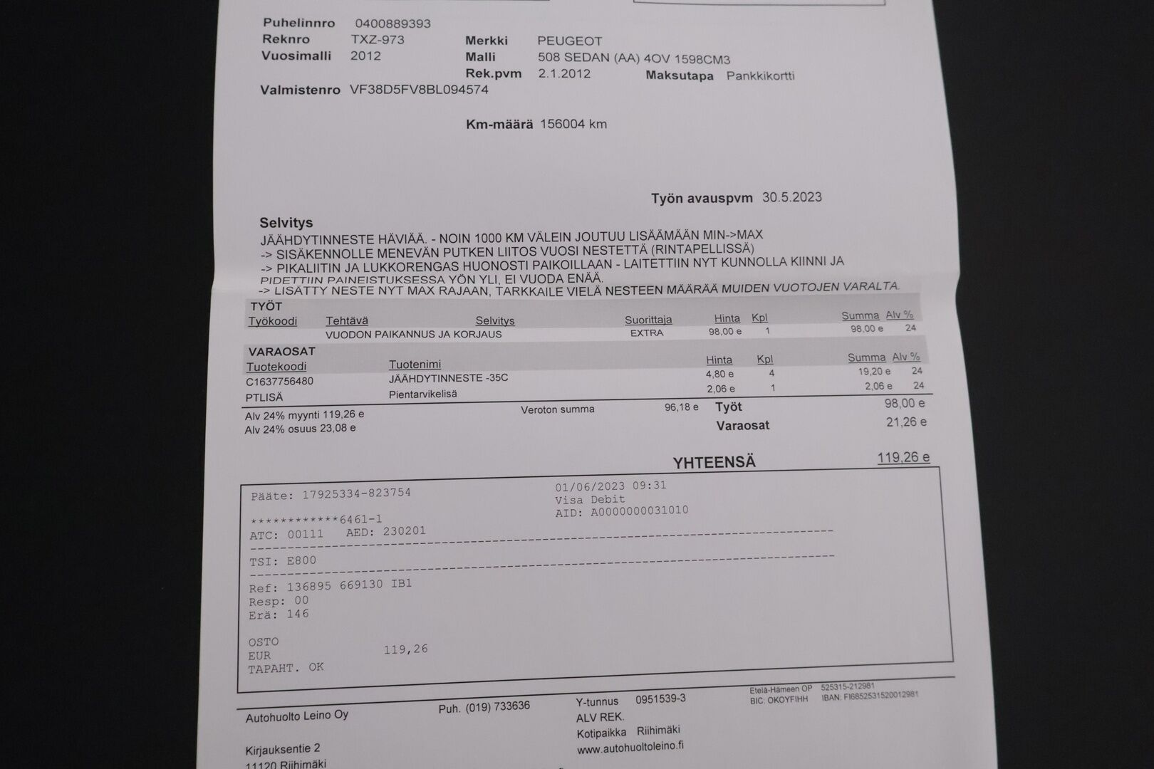 Peugeot 508 2012 Active THP 156 Limited ** Myydään huudossa