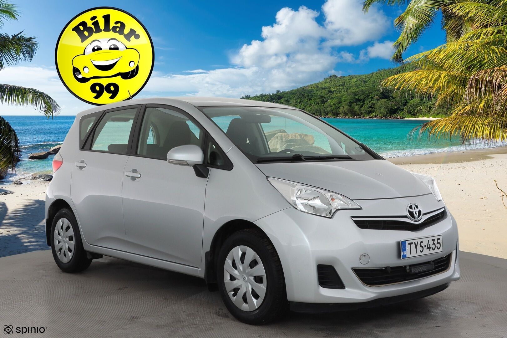 Toyota Verso-S 2012 1,33 Dual VVT-i Stop & Start Linea Sol Multidrive S * P.Kamera / Lohkolämmitin / LED-lisävalo / Rattivaihteet * - Ilmastointi / Penkinlämmittimet / Suomi-auto / Kahdet renkaat - HULLUT AVAJAISHULINAT KORKOTARJOUS 3,29 %