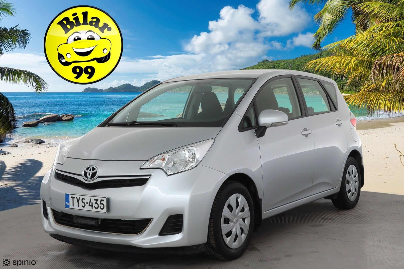 Toyota Verso-S 2012 1,33 Dual VVT-i Stop & Start Linea Sol Multidrive S * P.Kamera / Lohkolämmitin / LED-lisävalo / Rattivaihteet * - Ilmastointi / Penkinlämmittimet / Suomi-auto / Kahdet renkaat - HULLUT AVAJAISHULINAT KORKOTARJOUS 3,29 %