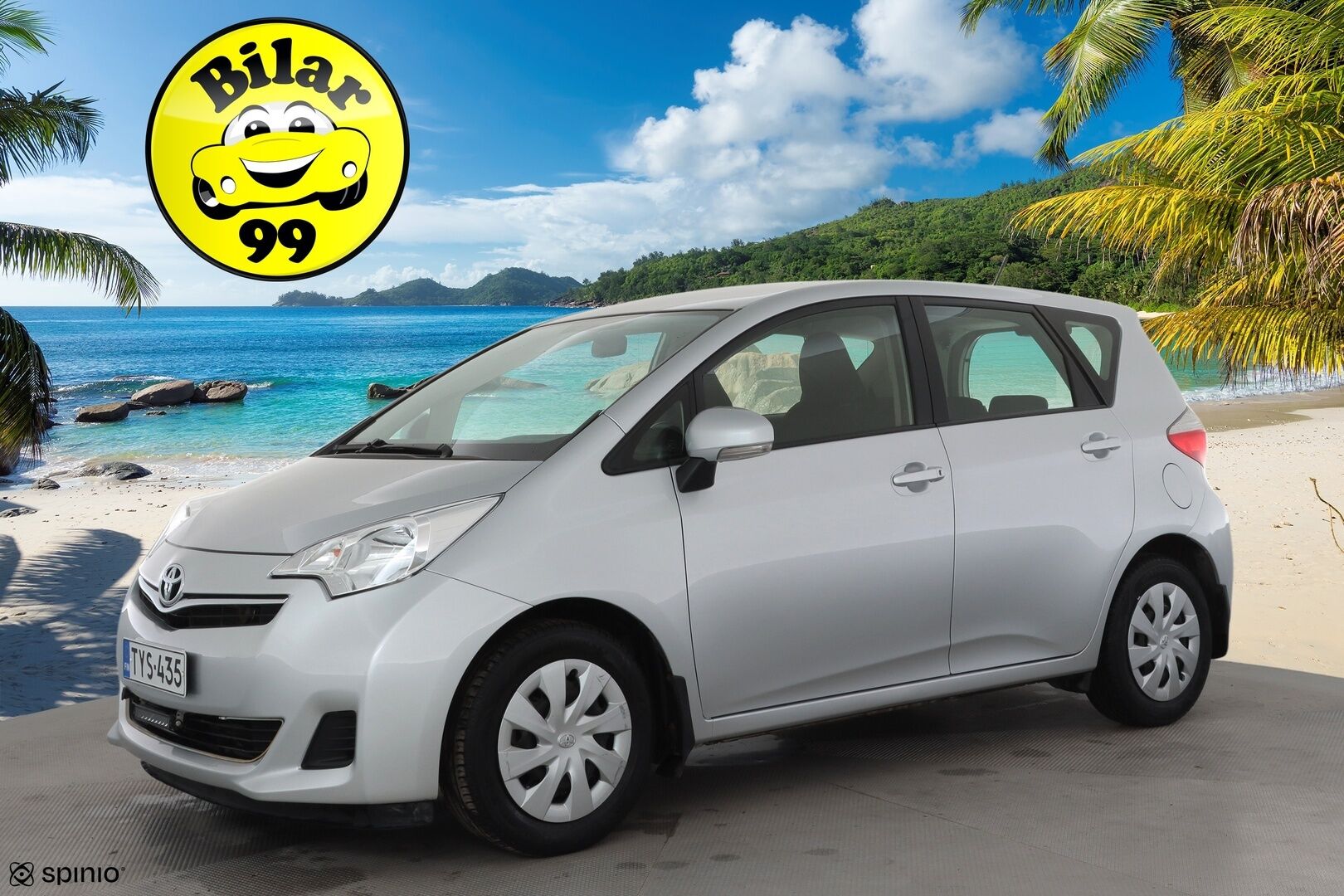 Toyota Verso-S 2012 1,33 Dual VVT-i Stop & Start Linea Sol Multidrive S * P.Kamera / Lohkolämmitin / LED-lisävalo / Rattivaihteet * - Ilmastointi / Penkinlämmittimet / Suomi-auto / Kahdet renkaat - HULLUT AVAJAISHULINAT KORKOTARJOUS 3,29 %