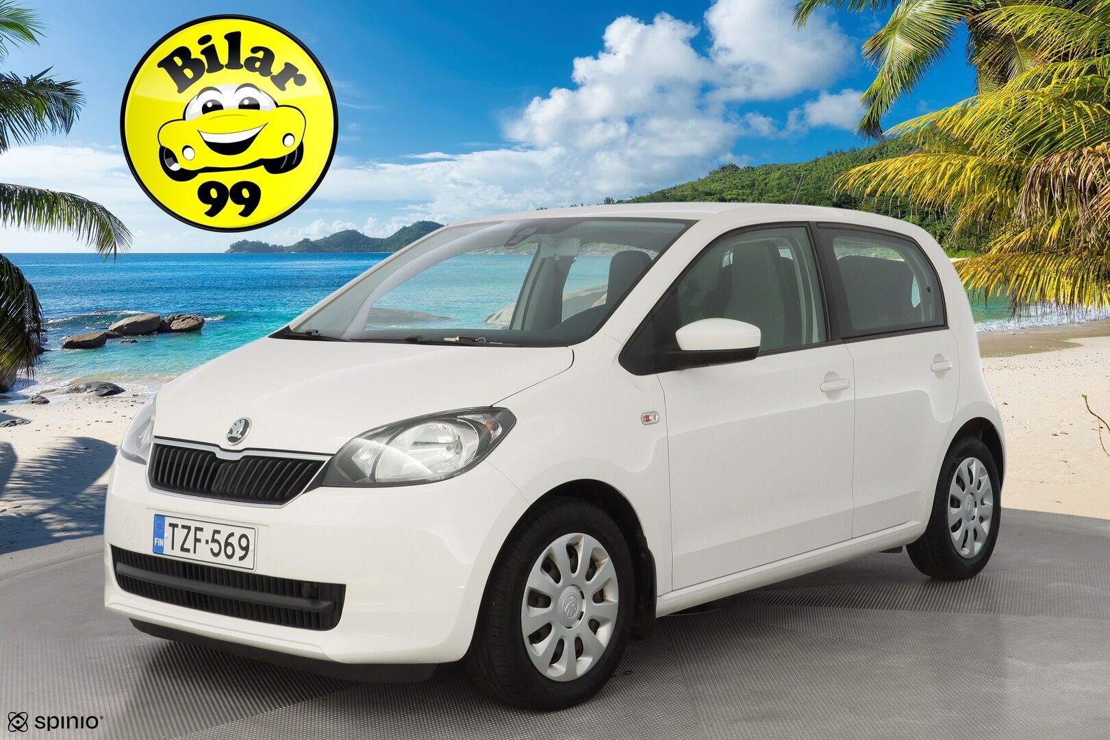 Skoda Citigo 2014 1,0 60 Ambition 5-ov. *Lohko / Ilmastointi / Suomi-auto* - Viimeisin huolto 3/25 / Kahdet hyvät renkaat / Seuraava katsastus 6/26