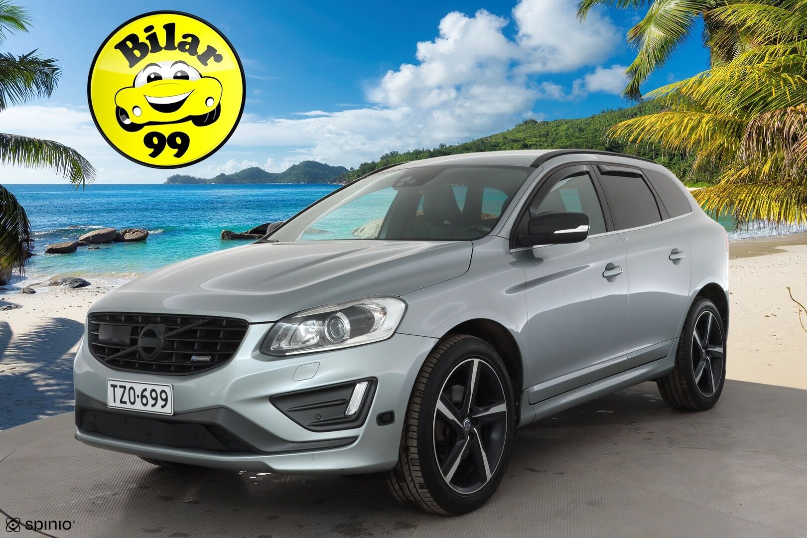 Volvo XC60 2015 D5 AWD R-Design aut * ACC / Webasto / H&K / BLIS / P.Kamera / Nahat / LED * - Suomi-auto / Kahdet Renkaat