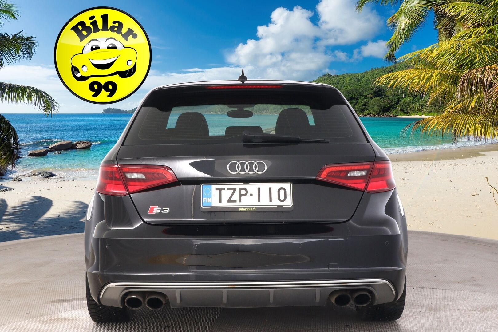 Audi S3 2015 Sportback 2,0 TFSI 221 kW quattro S tronic * Suomi-auto / Lohko / Navi / Vakkari / 2x Alut * - Flatbottom ratti / Sporttipenkit / Nahka-Alcantara