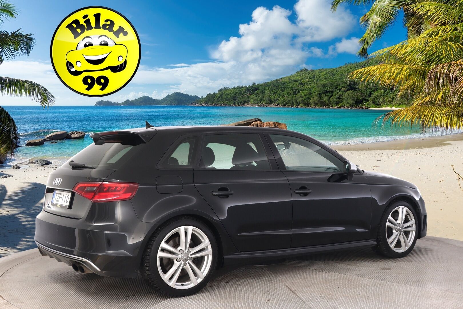 Audi S3 2015 Sportback 2,0 TFSI 221 kW quattro S tronic * Suomi-auto / Lohko / Navi / Vakkari / 2x Alut * - Flatbottom ratti / Sporttipenkit / Nahka-Alcantara - HULLUT AVAJAISHULINAT KORKOTARJOUS 3,29 %