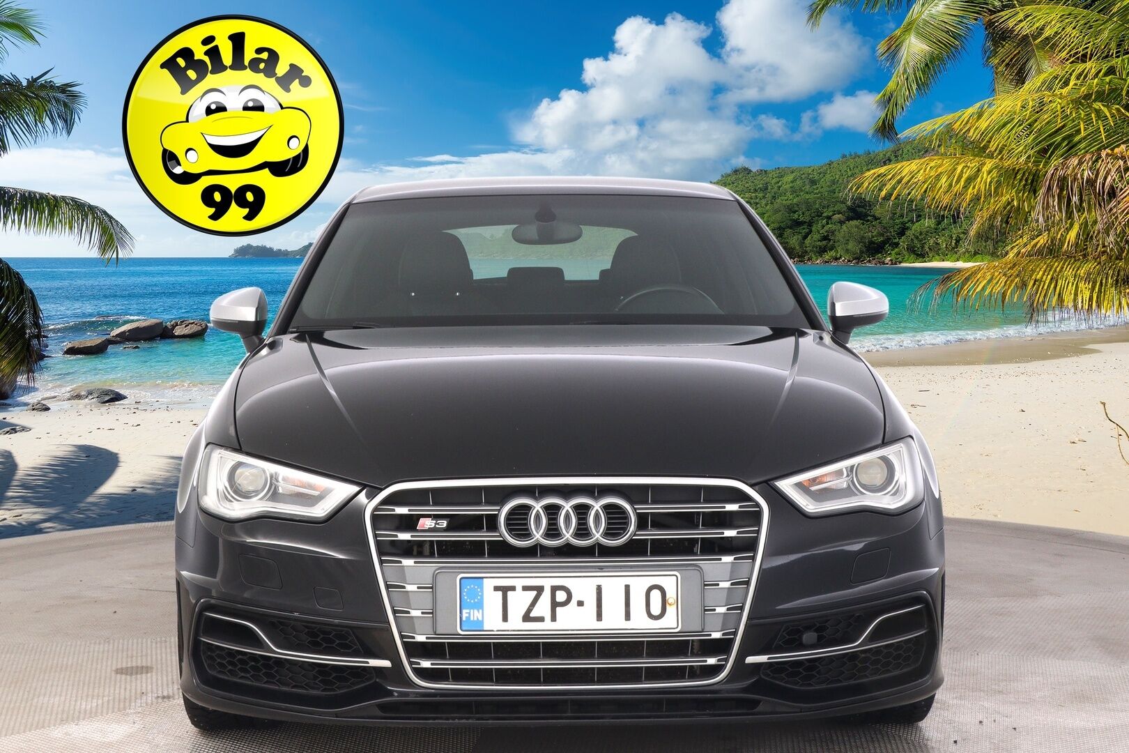 Audi S3 2015 Sportback 2,0 TFSI 221 kW quattro S tronic * Suomi-auto / Lohko / Navi / Vakkari / 2x Alut * - Flatbottom ratti / Sporttipenkit / Nahka-Alcantara