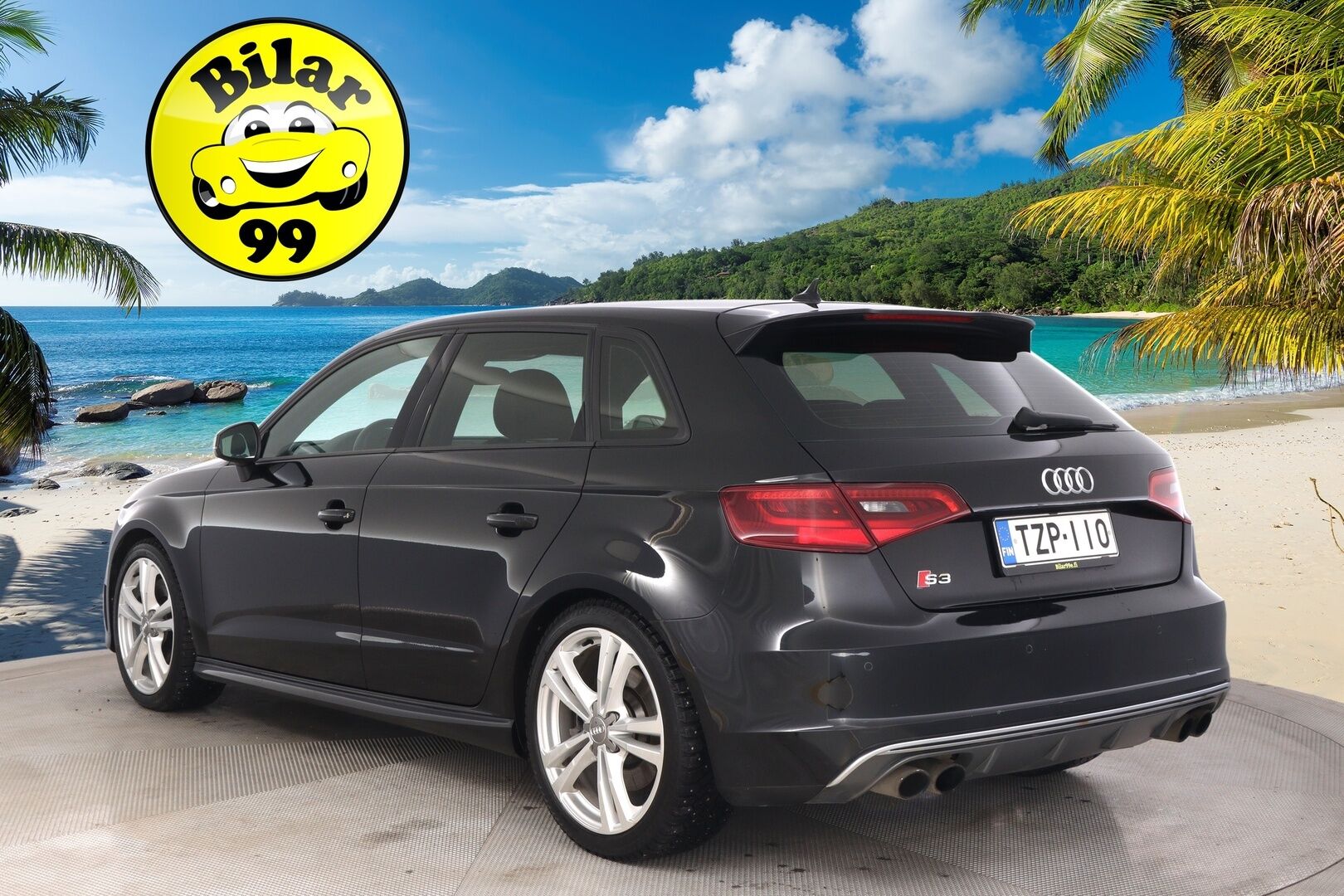 Audi S3 2015 Sportback 2,0 TFSI 221 kW quattro S tronic * Suomi-auto / Lohko / Navi / Vakkari / 2x Alut * - Flatbottom ratti / Sporttipenkit / Nahka-Alcantara - HULLUT AVAJAISHULINAT KORKOTARJOUS 3,29 %