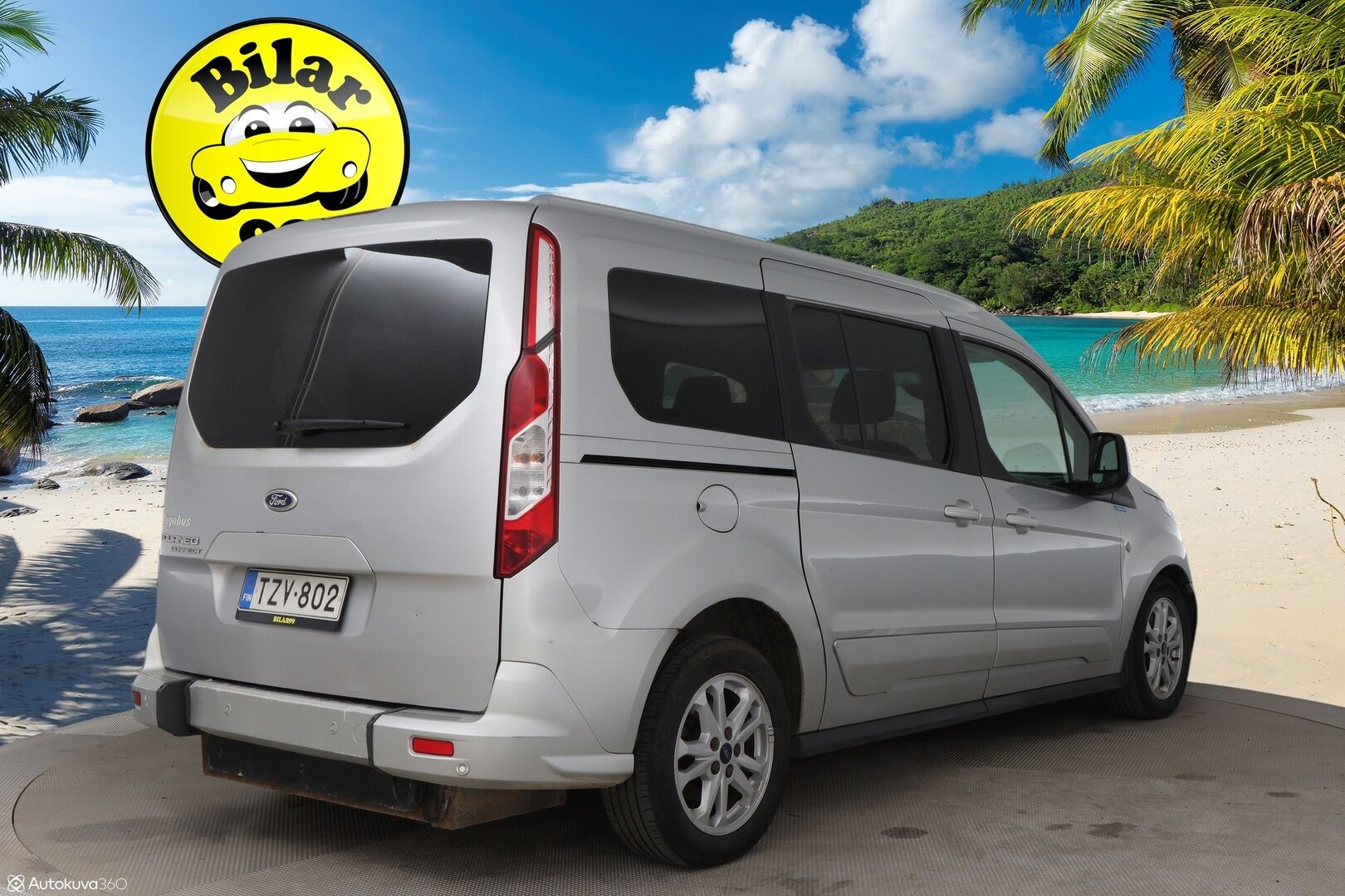 Ford Grand Tourneo Connect 2016 1,5 TDCi 120 hv PowerShift A6 Titanium / Myydään huutokaupat.com:issa! - Invaramppi! / Pegabus taksi / Suomi-auto / Todella siisti metreihin!