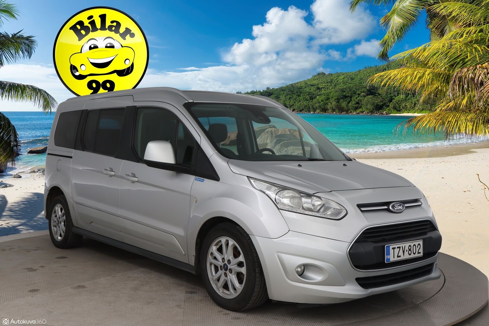 Ford Grand Tourneo Connect 2016 1,5 TDCi 120 hv PowerShift A6 Titanium / Myydään huutokaupat.com:issa! - Invaramppi! / Pegabus taksi / Suomi-auto / Todella siisti metreihin!