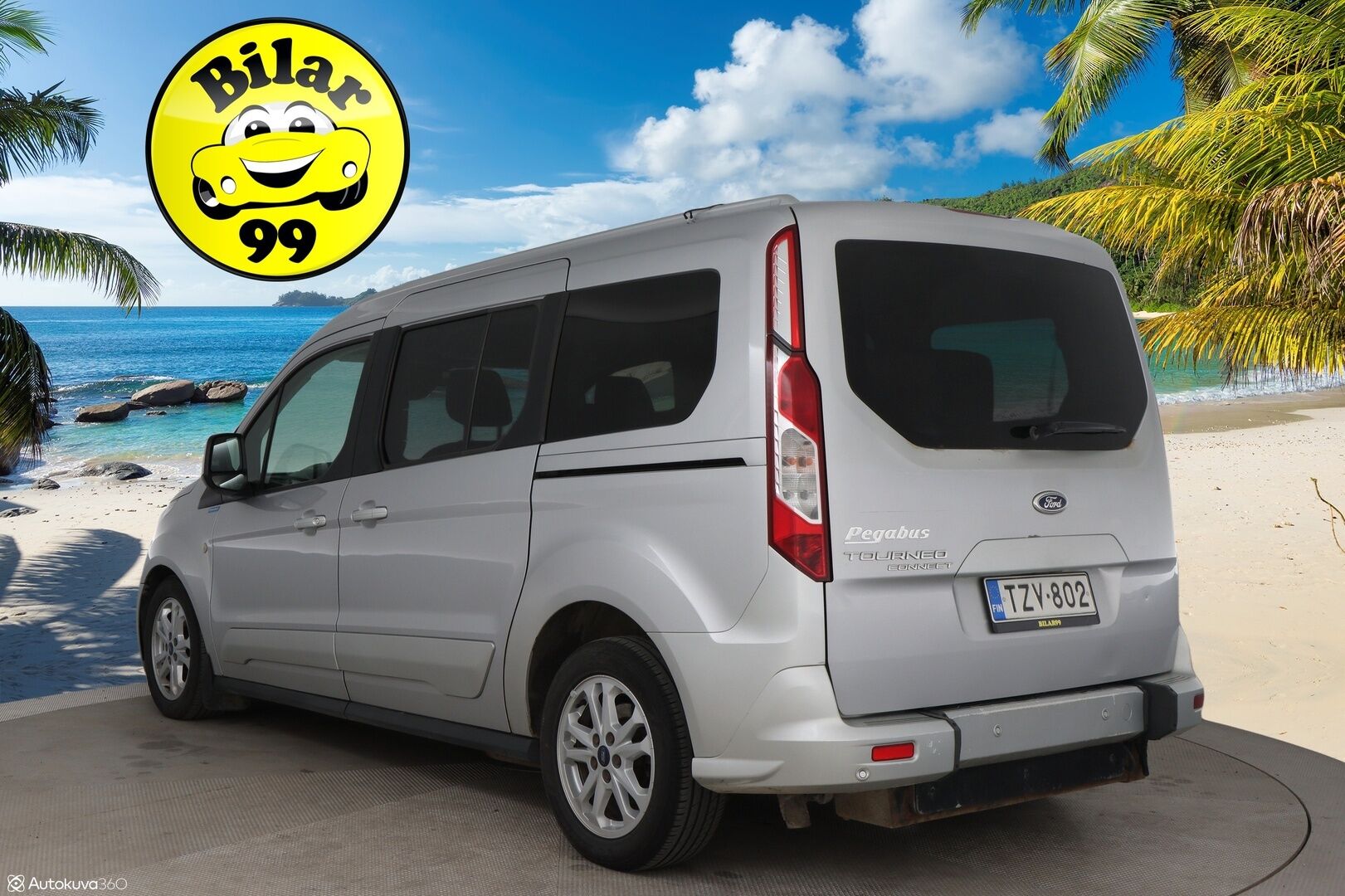 Ford Grand Tourneo Connect 2016 1,5 TDCi 120 hv PowerShift A6 Titanium / Myydään huutokaupat.com:issa! - Invaramppi! / Pegabus taksi / Suomi-auto / Todella siisti metreihin!