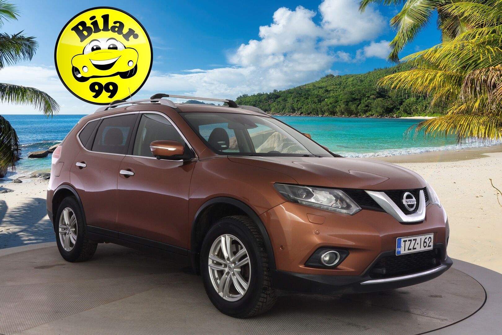 Nissan X-Trail 2015 dCi 130 Tekna 2WD 6 MT 7 Seats E6 */ Panorama / Navi / 360-kamera / Nahkaistuimet / Vakkari / Lohko / Koukku  / 2x renkaat /* - 7-Paikkainen / Kattavat varusteet / 2x renkaat