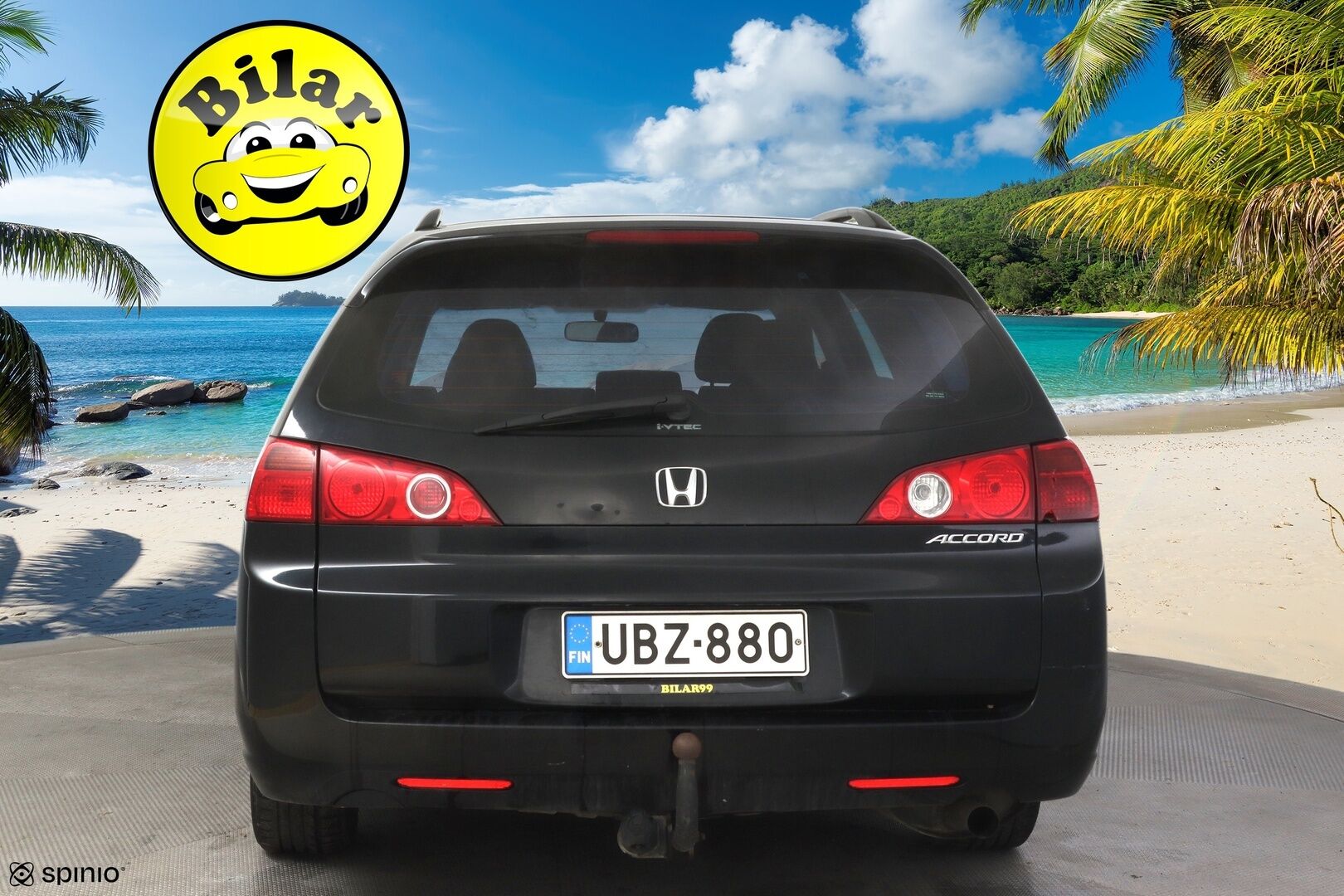 Honda Accord 2006 Tourer 2,0i Comfort - | Myydään huutokaupat.com- sivustolla | Suomi-auto | Vetokoukku | Vakkari | 2x renkaat | Lohkolämmitin | 