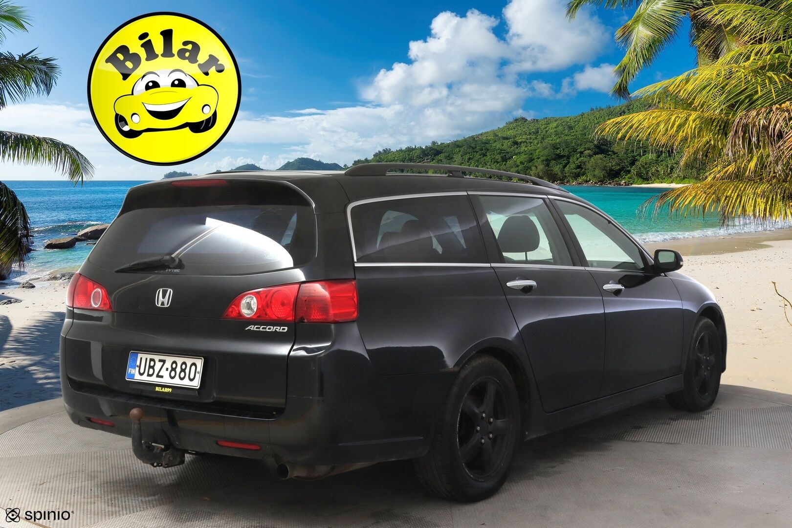 Honda Accord 2006 Tourer 2,0i Comfort - | Myydään huutokaupat.com- sivustolla | Suomi-auto | Vetokoukku | Vakkari | 2x renkaat | Lohkolämmitin | 