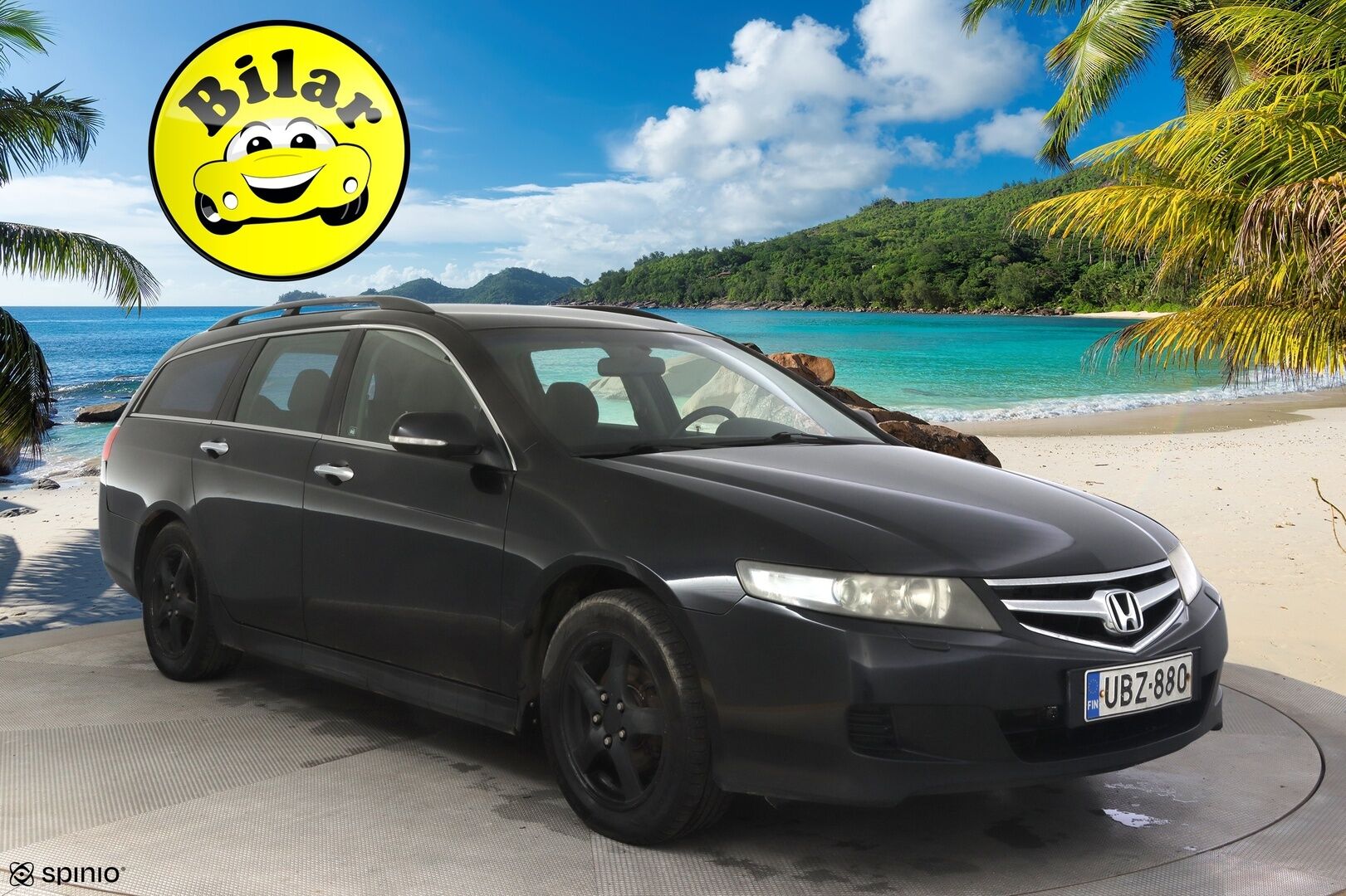 Honda Accord 2006 Tourer 2,0i Comfort - | Myydään huutokaupat.com- sivustolla | Suomi-auto | Vetokoukku | Vakkari | 2x renkaat | Lohkolämmitin | 