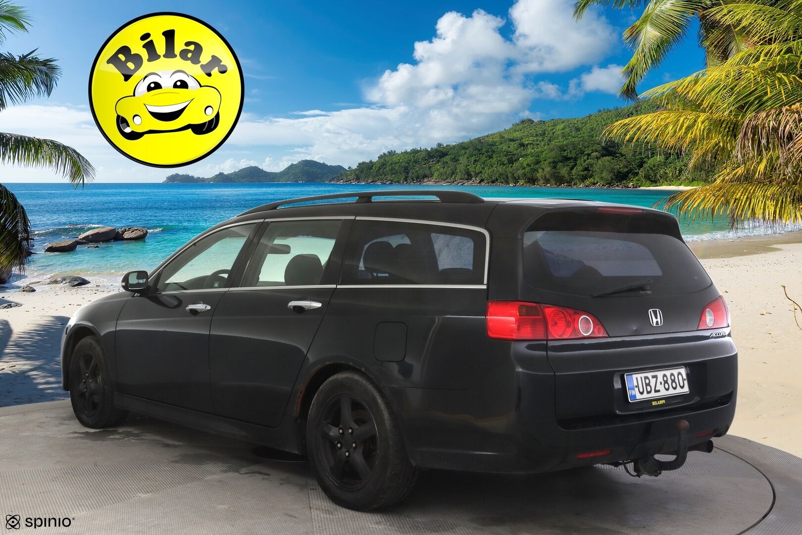 Honda Accord 2006 Tourer 2,0i Comfort - | Myydään huutokaupat.com- sivustolla | Suomi-auto | Vetokoukku | Vakkari | 2x renkaat | Lohkolämmitin | 
