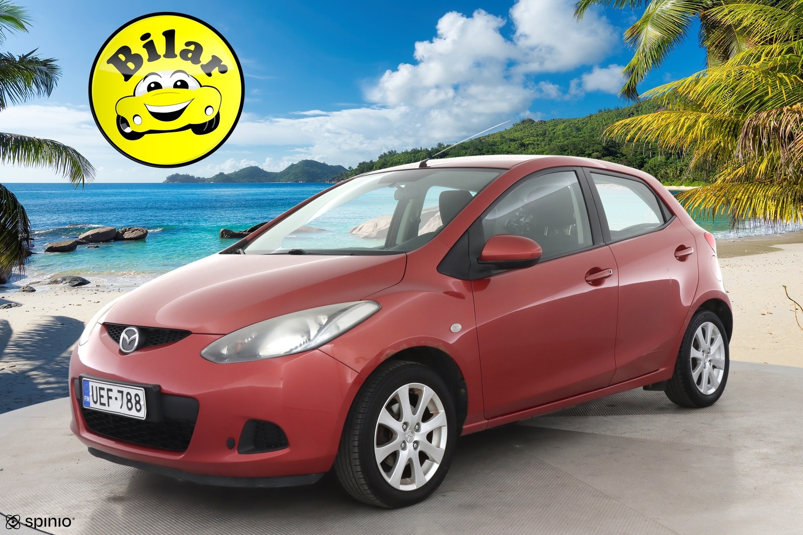 Mazda Mazda2 2008 1,3 Classic 5MT 5ov Z01 / Kahdet renkaat aluilla / Suomi-auto / Ilmastointi