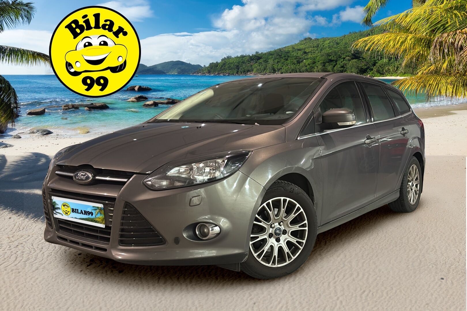 Ford Focus 2012 1,6 125 hv PowerShift Titanium A6 Wagon *Suomi-auto /Lämpölasi / Lohko+sis.p / P.tutka / Vakkari * - Juuri huollettu ja todella kattavalla huoltohistorialla / Uudehkot Nokialaiset nastat / Metalliväri