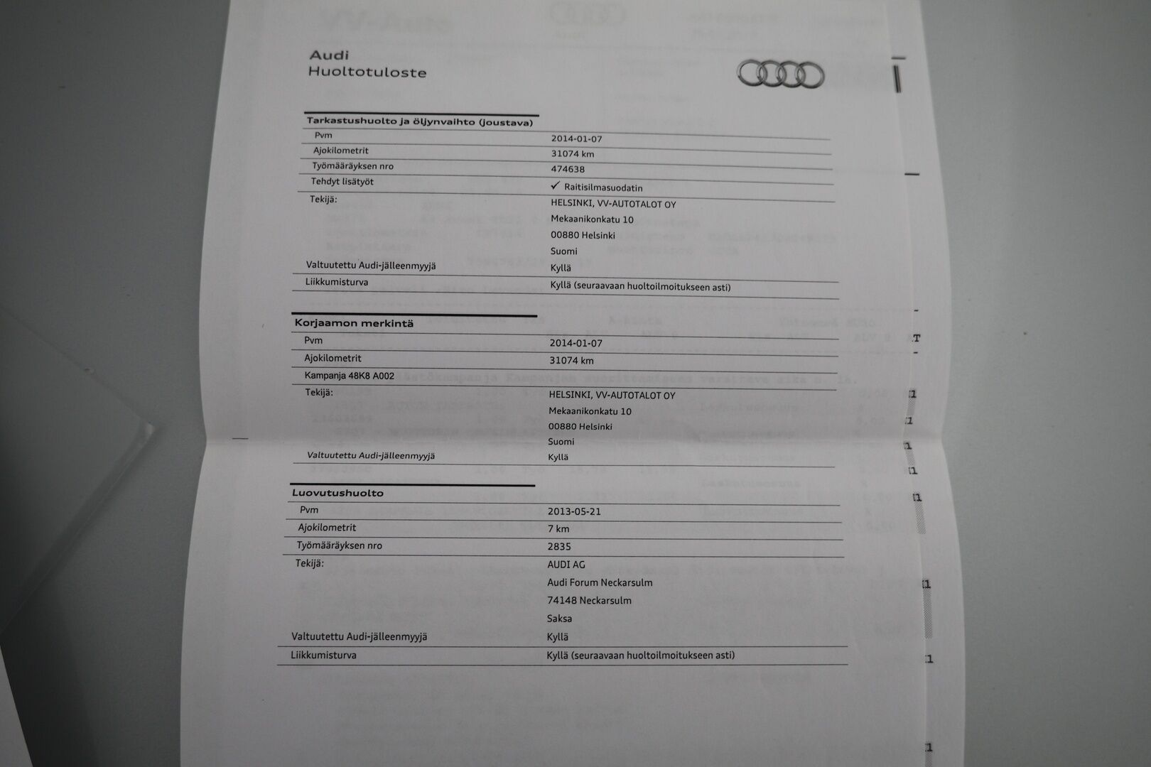 Audi A4 2013 Avant Business 2,0 TDI 130 kW multitronic / Vakkari / Kahdet renkaat / Ei ad-blueta - *YritysOutlet - Myydään vain yrityksille*