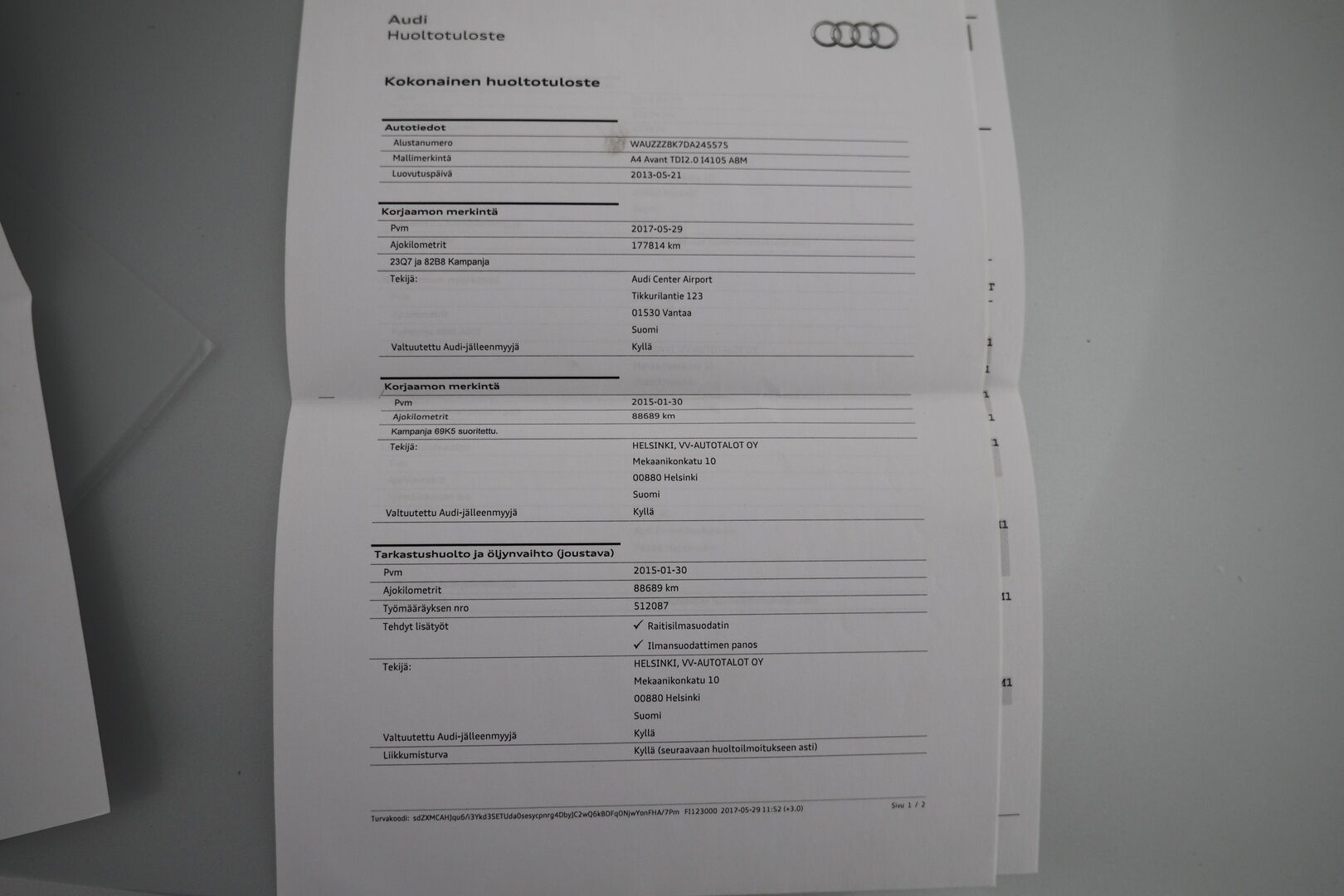 Audi A4 2013 Avant Business 2,0 TDI 130 kW multitronic / Vakkari / Kahdet renkaat / Ei ad-blueta - *YritysOutlet - Myydään vain yrityksille*