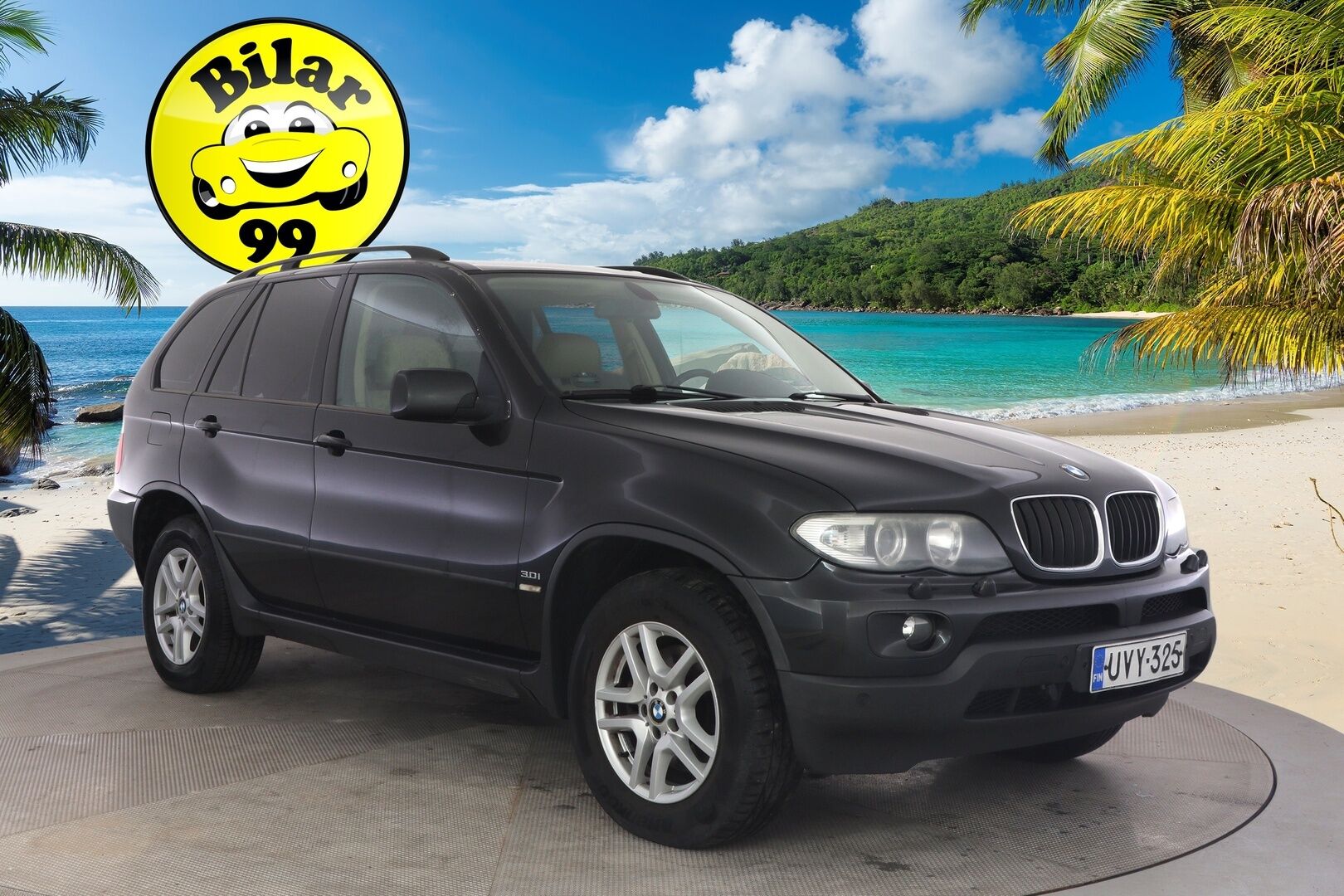 BMW X5 2006 3,0iA E53 SAV *Koukku / Vaaleat nahat / Myydään Huutokaupat.com*