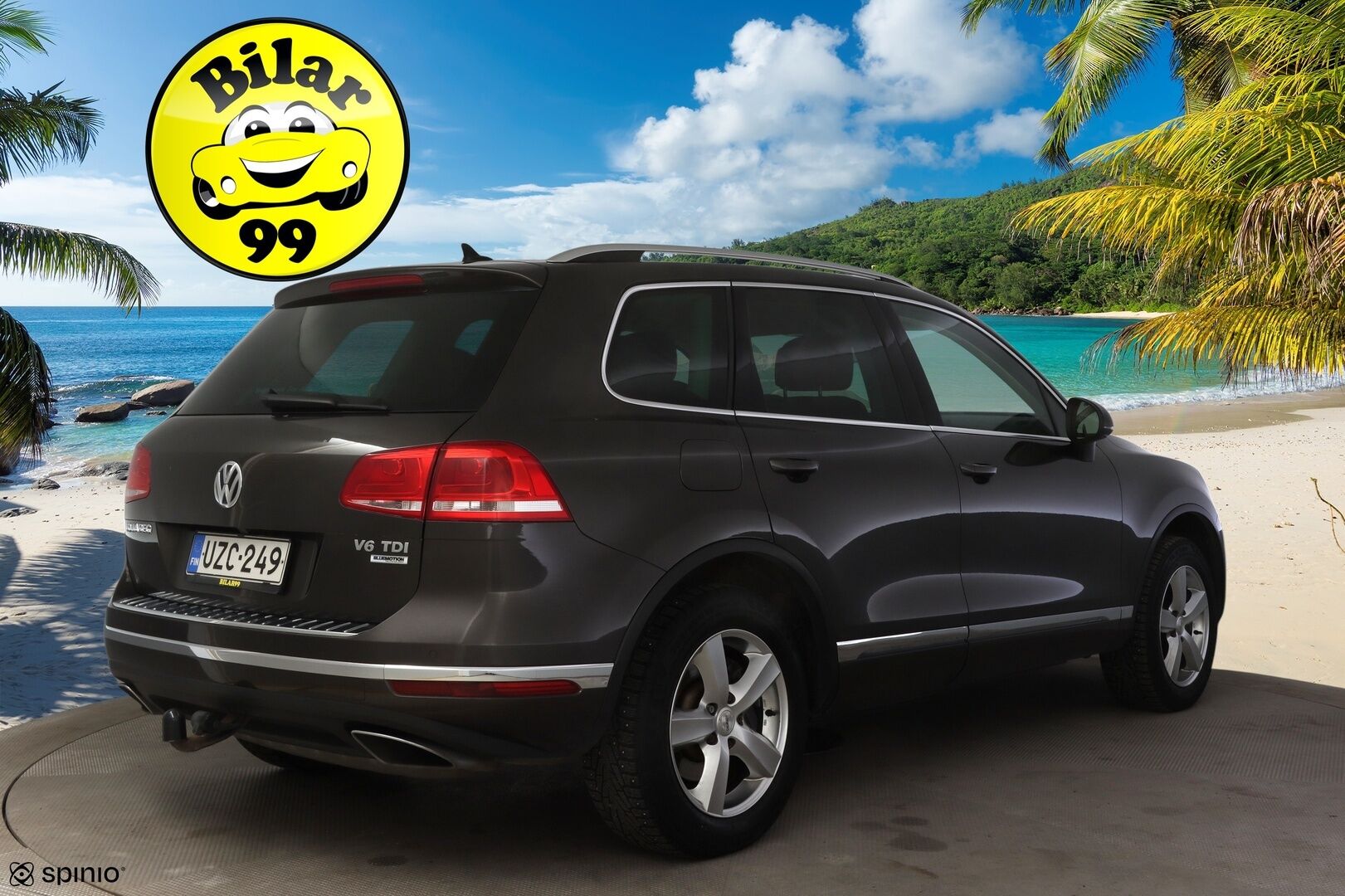 Volkswagen Touareg 2016 3,0 V6 TDI 150 kW (204 hv) 4MOTION Tiptronic-automaatti * Suomiauto / Webasto / P.Kamera / Vetokoukku / Navi * - *Vetomassa 3500kg / Muistipenkki / Kahdet renkaat vanteilla / Rautajousilla!*