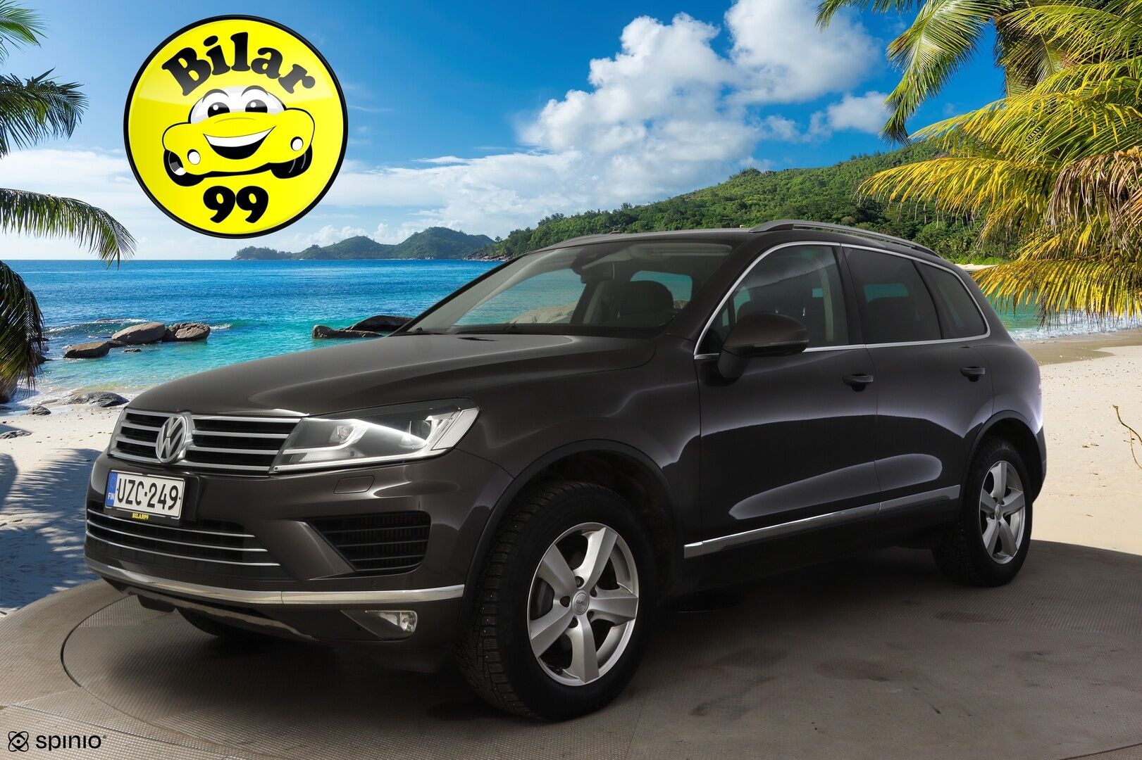 Volkswagen Touareg 2016 3,0 V6 TDI 150 kW (204 hv) 4MOTION Tiptronic-automaatti * Suomiauto / Webasto / P.Kamera / Vetokoukku / Navi * - *Vetomassa 3500kg / Muistipenkki / Kahdet renkaat vanteilla / Rautajousilla!*