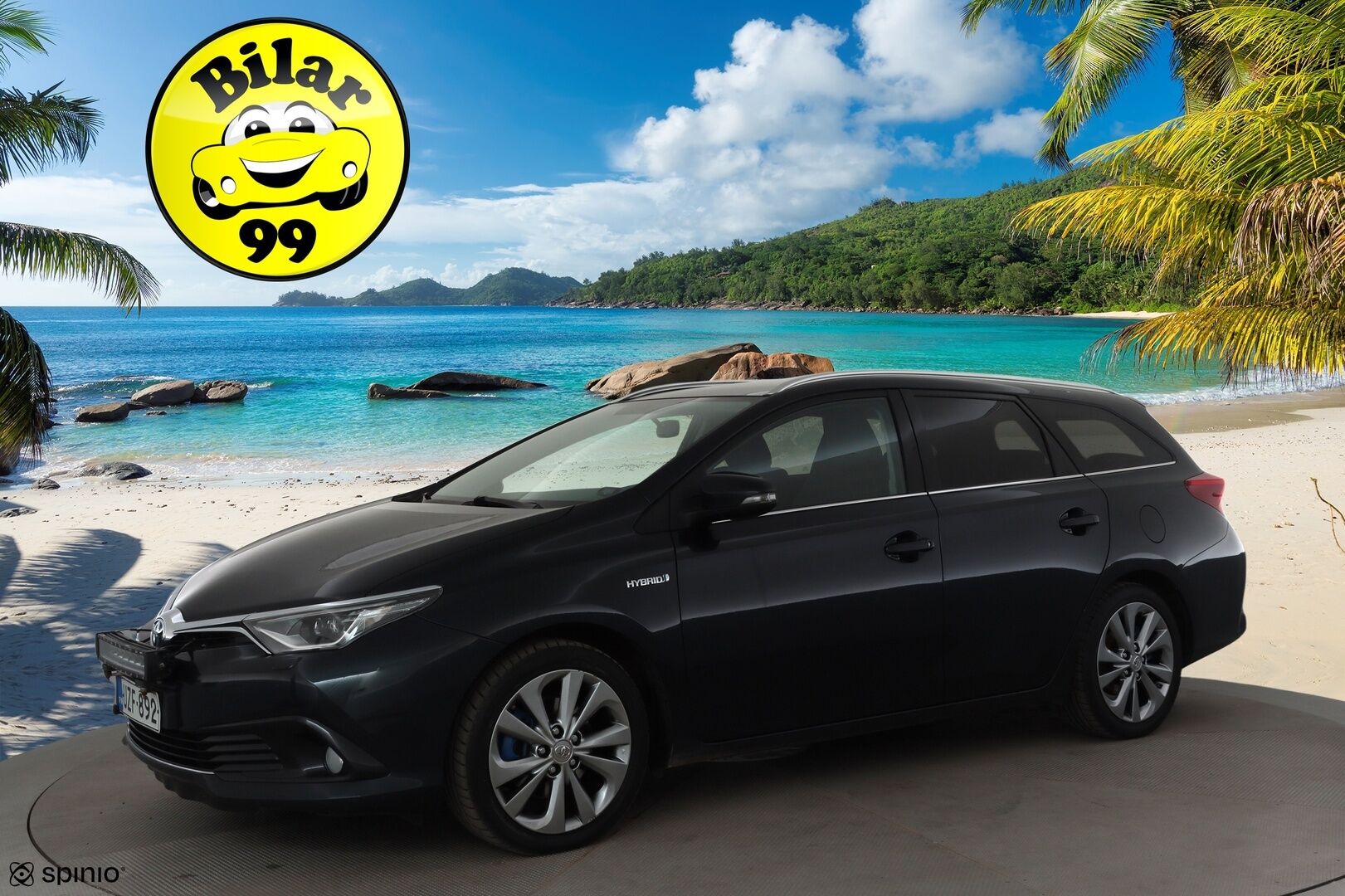 Toyota Auris 2016 Touring Sports 1,8 Hybrid Style * Lasikatto / LED / P.Kamera / Navi / Vakkari / Sisätilanlämmitin * - Suomi-auto / Kahdet renkaat aluvanteilla / Juuri huollettu!