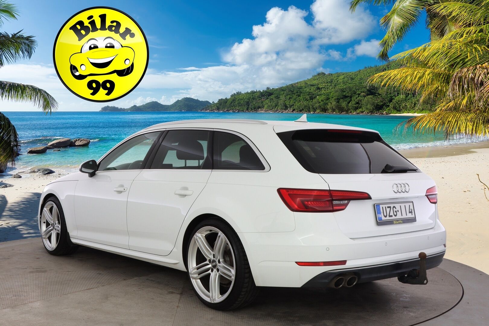 Audi A4 2017 Avant Land of quattro Sport Edition 2,0 TDI 140 kW S tronic / PA-lisälämmitin / Koukku / Sporttipenkit / Matrix LED - *Nahka-alcantara sisusta / Suomi-auto / Tutkat / 2x renkaat aluvanteilla / Vakkari*