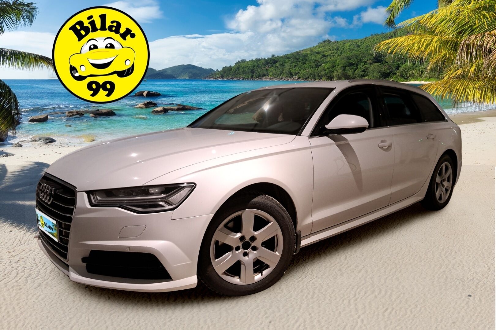 Audi A6 2017 Avant S Line Business Sport 2,0 TDI 140 kW quattro S tronic *Webasto / Suomiauto / P.Kamera / Koukku / S.Luukku / LED* - 2x OEM Alut hyväkuntoisilla renkailla / Webastollinen Suomiauto - HULLUT AVAJAISHULINAT KORKOTARJOUS 3,29 %