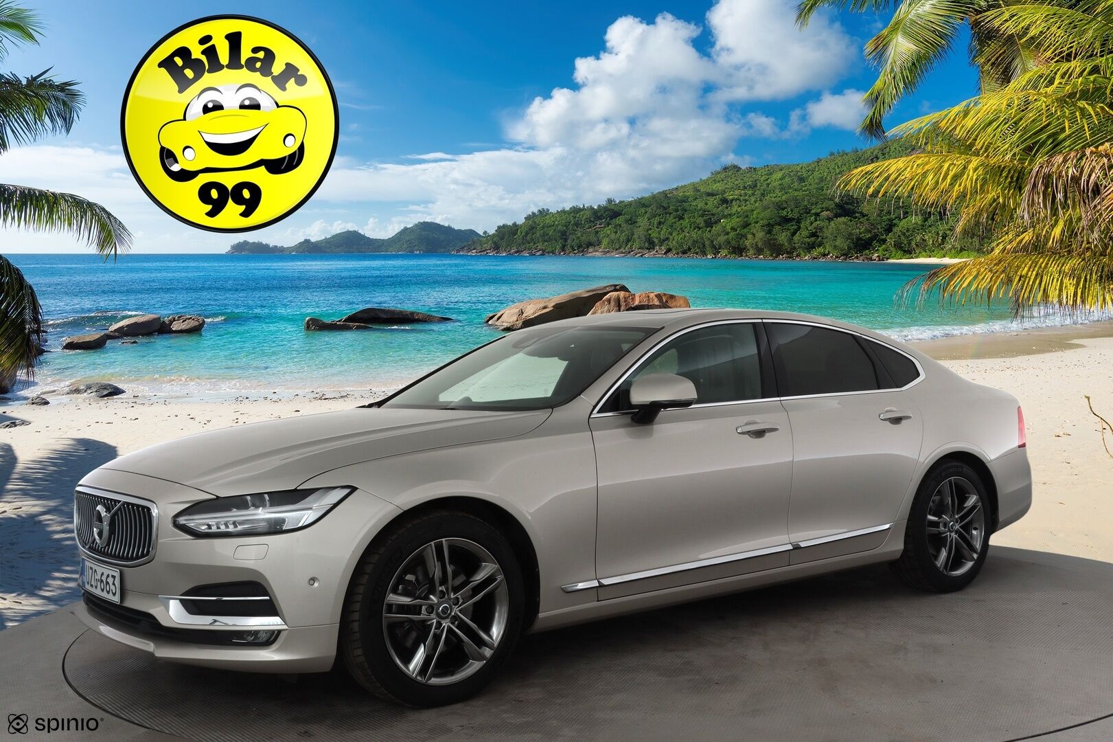 Volvo S90 2017 D4 Inscription aut * ACC / HUD / B&W / Muistipenkit / Full LED / Navi / Lasikattoluukku / Webasto / KeylessGo / BLIS / Nahat / 360° * - 1.Om Suomi-auto / Kahdet renkaat aluvanteilla / Huippuvarusteet - HULLU BLACKWEEK KORKOTARJOUS 2,49%