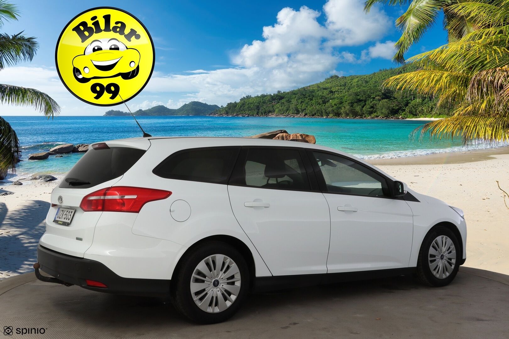 Ford Focus 2016 1,0 EcoBoost 125 hv Start/Stop A6 Trend Wagon * Koukku / Lämm. tuulilasi / Vakkari / Ilmastointi / P-Tutkat * - * Jakopää vaihdettu 7/25! Siisti yksilö asiallisilla varusteilla * 