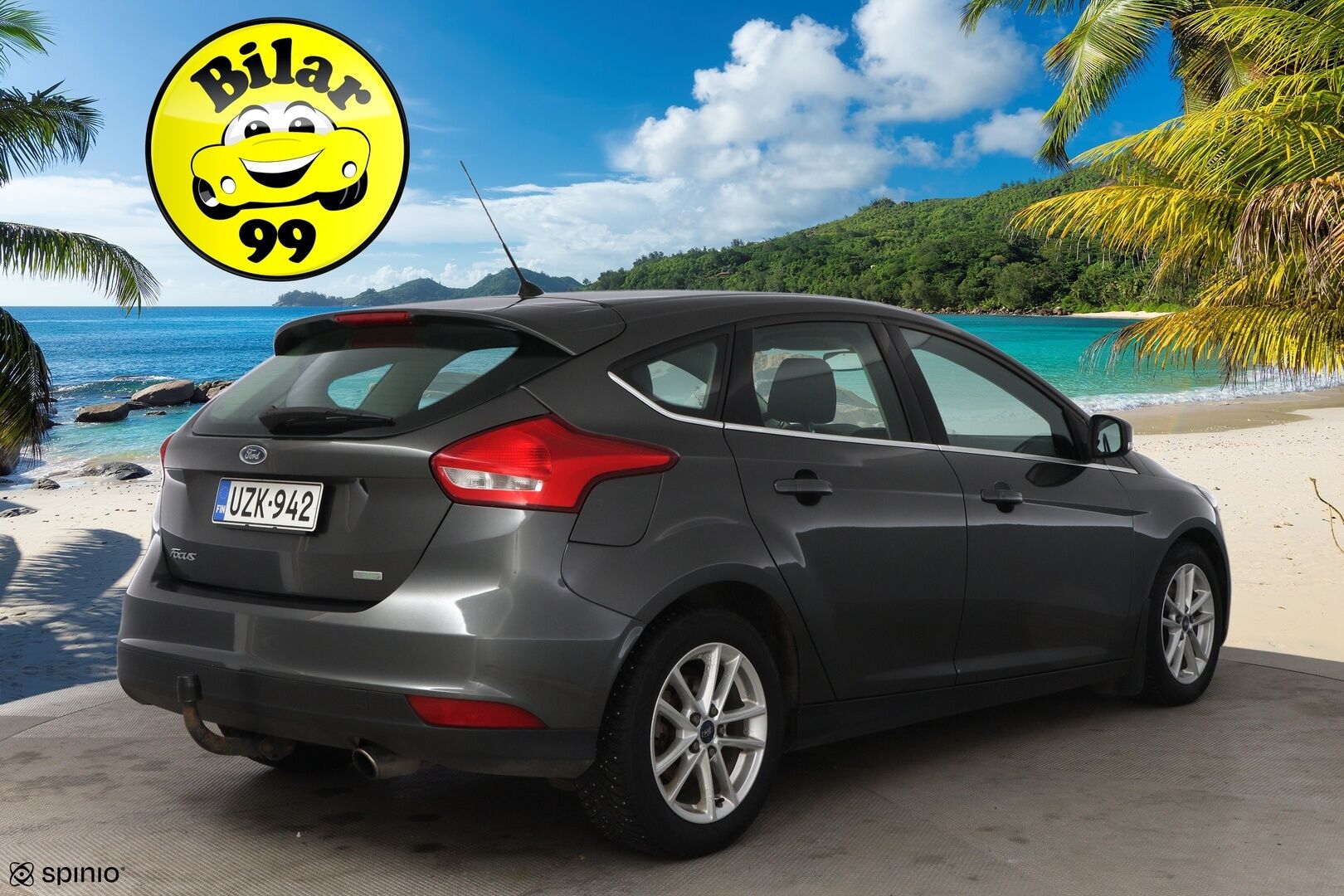 Ford Focus 2016 1,5 EcoBoost 182 hv Start/Stop M6 Titanium 5-ovinen * Vetokoukku / Lohko & Sisäpistoke / Vakkari / Lämpölasi / Vetokoukku! - Suomiauto / Hyvin huollettu / 2x Hyvät renkaat!