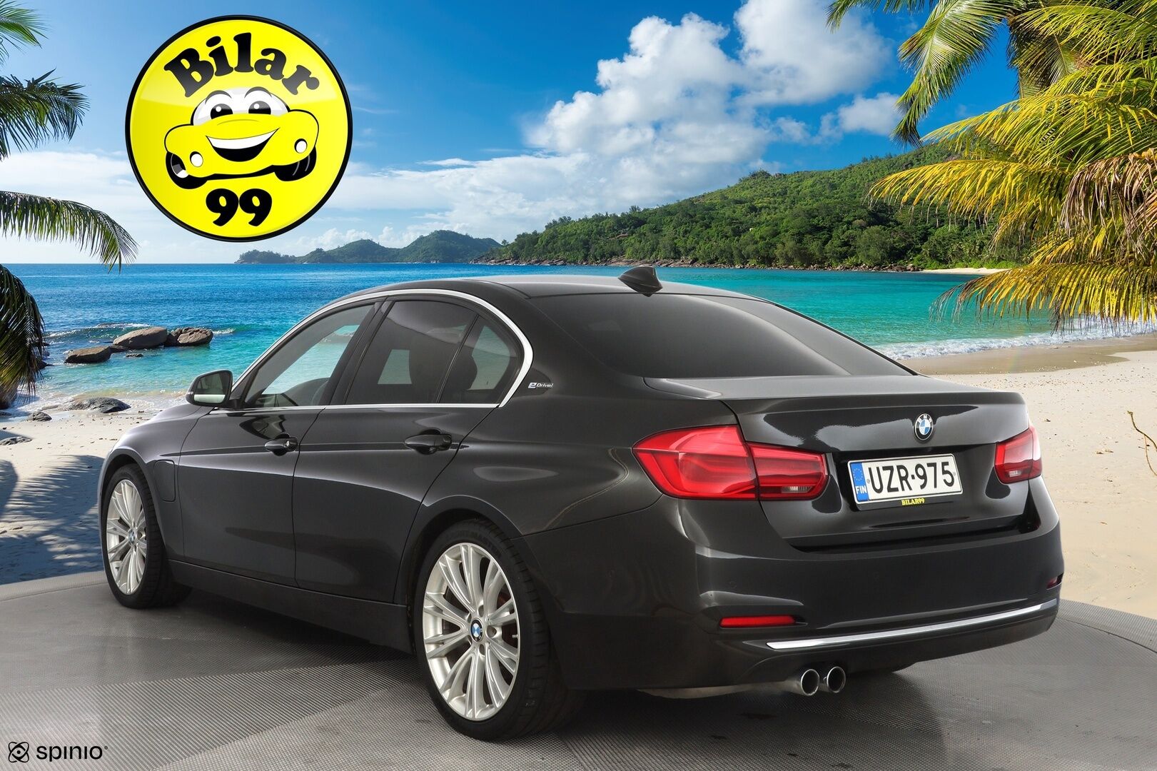 BMW 330 2016 F30 Sedan 330e A Business Luxury *ACC / H&K / 360° / HUD / Prof.Navi / Lasikattoluukku* - Kahdet renkaat vanteilla / Juuri katsastettu