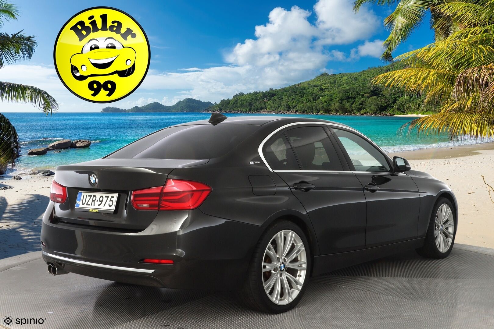 BMW 330 2016 F30 Sedan 330e A Business Luxury *ACC / H&K / 360° / HUD / Prof.Navi / Lasikattoluukku* - Kahdet renkaat vanteilla / Juuri katsastettu