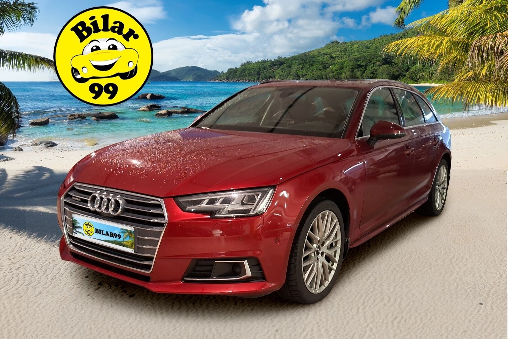 Audi A4 2017 Avant Business Sport 3,0 TDI 200 kW quattro ** Digimittaristo / Webasto / ACC / B&O / Panorama / HUD / 360° / Koukku ** - Todella maukas väri! / Ruskeat nahat! / Väkivahva mutta taloudellinen moottori! 