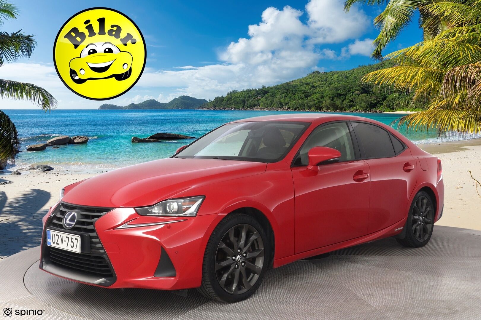 Lexus IS 2017 300h Hybrid A Comfort - Suomi-auto | Vakkari | Lohko | Keyless | Puolinahat | Tutka | Kahdet renkaat alumiinivanteilla | Juuri katsatettu | Särmä huoltohistoria |