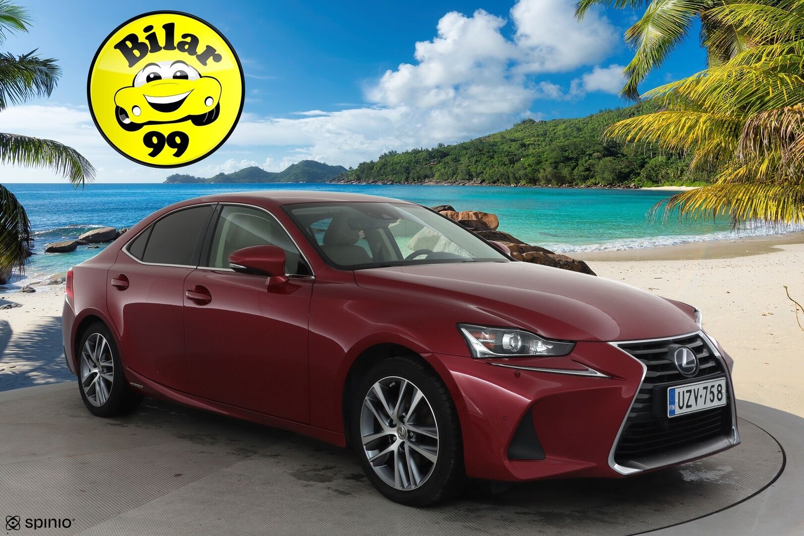 Lexus IS 2017 300h Hybrid A Executive *ACC / P.kamera / LED / Facelift / Puolinahat / Lohkolämmitin / KeylessGo* - Suomi-auto / Kahdet renkaat aluvanteilla / Merkkihuollettu / Juuri huollettu!