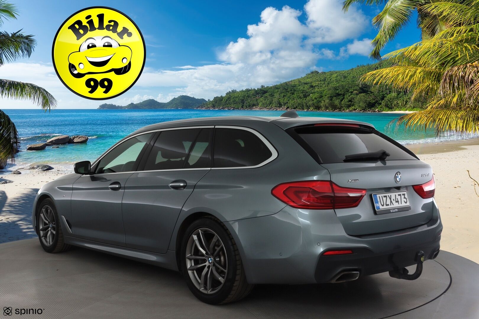 BMW 520 2019 G31 Touring 520d A xDrive Business M-Sport * HiFi / Lohkolämmitin / Adapt.LED / P.Kamera / Sportpenkit / Navi / Koukku * - *Suomi-auto / Kahdet renkaat / Merkkihuollettu!*