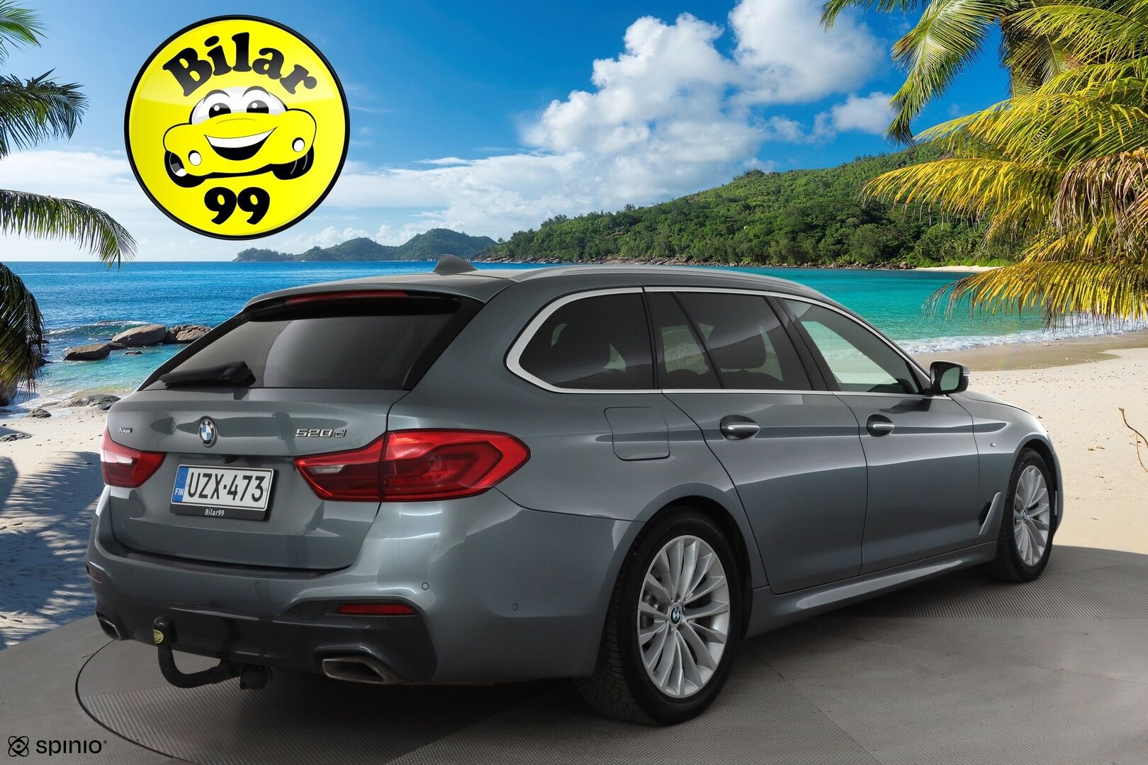 BMW 520 2019 G31 Touring 520d A xDrive Business M-Sport * HiFi / Lohkolämmitin / Adapt.LED / P.Kamera / Sportpenkit / Navi / Koukku * - *Suomi-auto / Kahdet renkaat / Merkkihuollettu!*