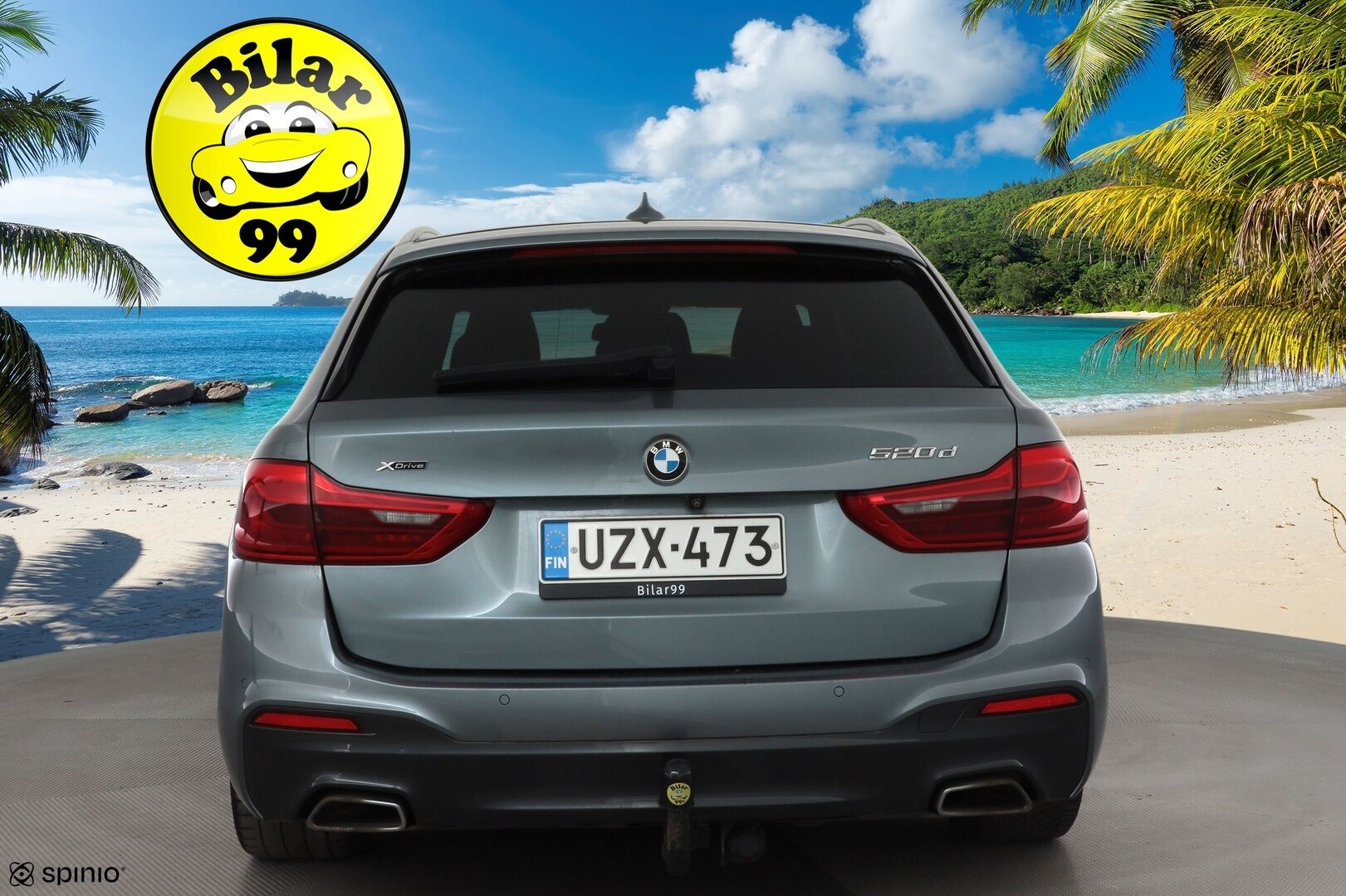 BMW 520 2019 G31 Touring 520d A xDrive Business M-Sport * HiFi / Lohkolämmitin / Adapt.LED / P.Kamera / Sportpenkit / Navi / Koukku * - *Suomi-auto / Kahdet renkaat / Merkkihuollettu!*