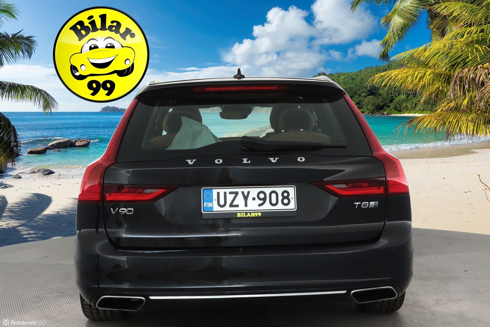 Volvo V90 2018 T8 AWD Inscription aut **Pa-lämmitin / Panorama / Adapt.vakkari / Muistipenkki / 360 Kamera / Koukku / Keyless / Full LED** - Suomi-auto