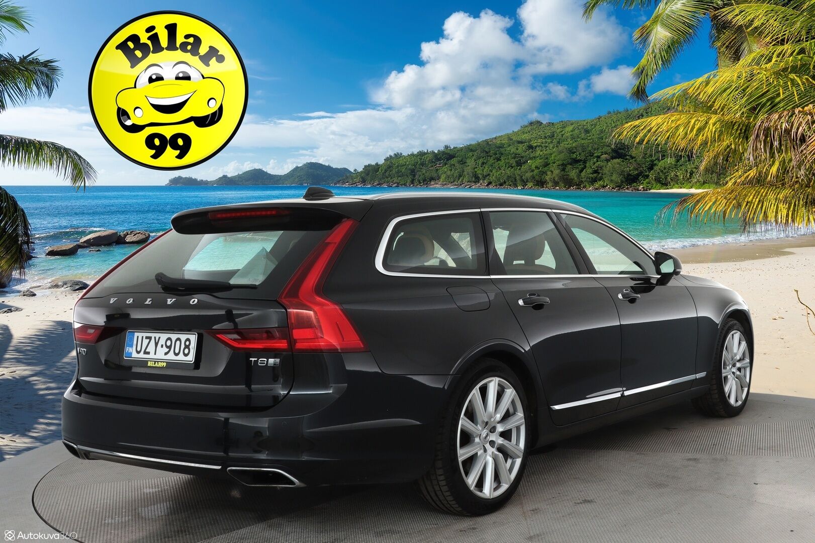 Volvo V90 2018 T8 AWD Inscription aut **Pa-lämmitin / Panorama / Adapt.vakkari / Muistipenkki / 360 Kamera / Koukku / Keyless / Full LED** - Suomi-auto