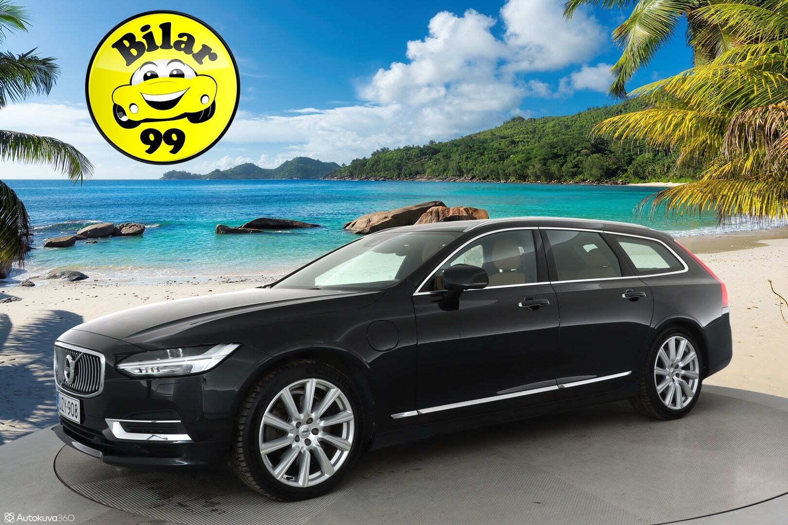 Volvo V90 2018 T8 AWD Inscription aut **Pa-lämmitin / Panorama / Adapt.vakkari / Muistipenkki / 360 Kamera / Koukku / Keyless / Full LED** - Suomi-auto