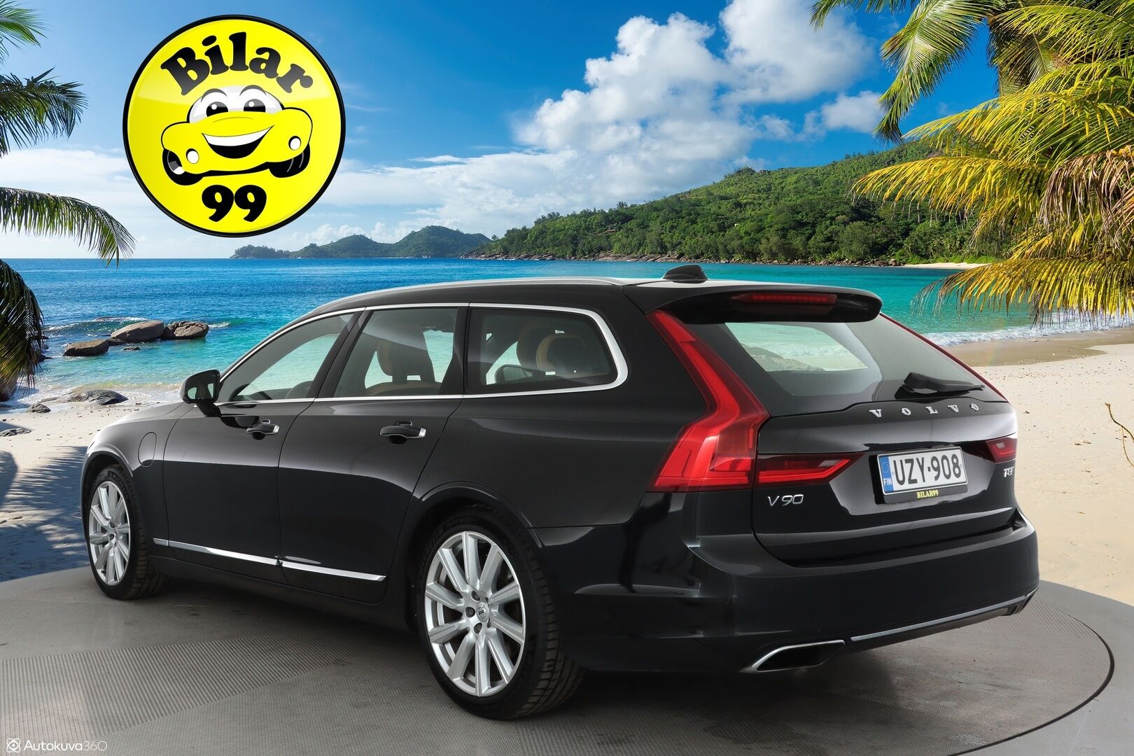 Volvo V90 2018 T8 AWD Inscription aut **Pa-lämmitin / Panorama / Adapt.vakkari / Muistipenkki / 360 Kamera / Koukku / Keyless / Full LED** - Suomi-auto