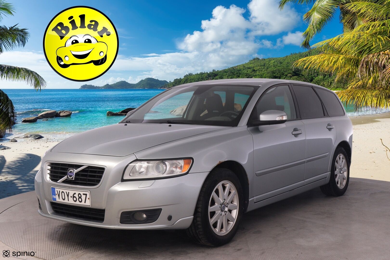 Volvo V50 2007 2,0D Kinetic aut - YritysOutlet - Myydään vain yrityksille - | Suomi-auto | Vetokoukku | Aut. ilmastointi | Jakopää 2025 | 2x renkaat ja vanteet |