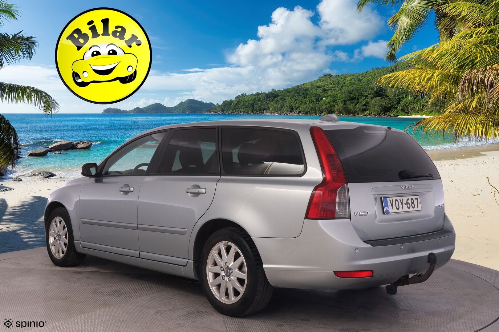 Volvo V50 2007 2,0D Kinetic aut - YritysOutlet - Myydään vain yrityksille - | Suomi-auto | Vetokoukku | Aut. ilmastointi | Jakopää 2025 | 2x renkaat ja vanteet |