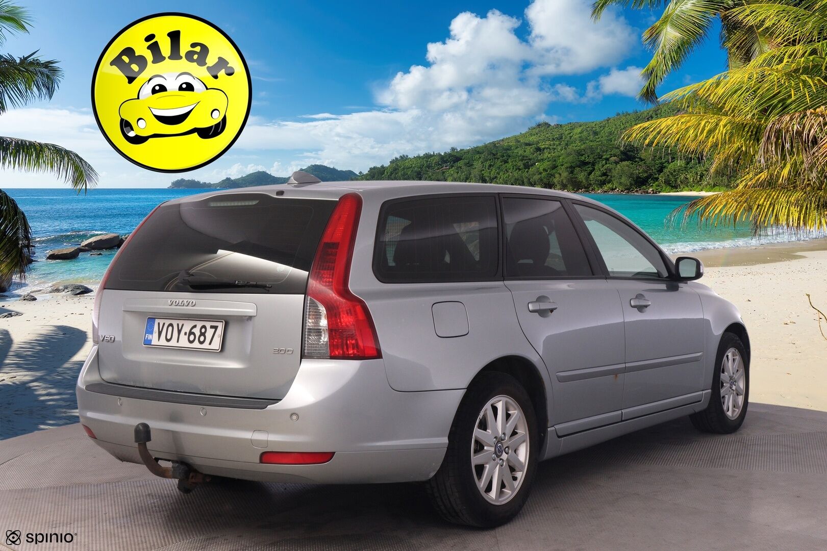 Volvo V50 2007 2,0D Kinetic aut - YritysOutlet - Myydään vain yrityksille - | Suomi-auto | Vetokoukku | Aut. ilmastointi | Jakopää 2025 | 2x renkaat ja vanteet |